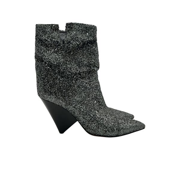 Isabel Marant Silver Printed Boots Size 11 - Picture 3 of 6